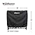 Woodhaven 3 Foot Waterproof Full Cover - Covers 1/8 Cord Outdoor Firewood Rack - Reinforced Vinyl With Front Opening Straps - Keeps Logs Dry (Black)