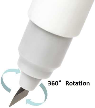 Miniatura 3 de Bira Craft - Cuchillo giratorio de 360 grados para cortar papel, tela, plástico, papel de aluminio y fotografías