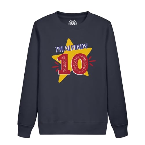 Sweatshirt enfant 10 ans sur le thème des étoiles pour un anniversaire
