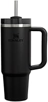 STANLEY Quencher H2.0 Tumbler with Handle and Straw 30 oz | Flowstate 3-Position Lid | Cup Holder Compatible for Travel | Insulated Stainless Steel Cup | BPA-Free | Black 2.0