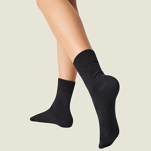 Image of KNETLI Women's Dress Socks, Crew Socks, Super Soft, Multi Color Options Size 6-9, 3 & 6 Pair Pack