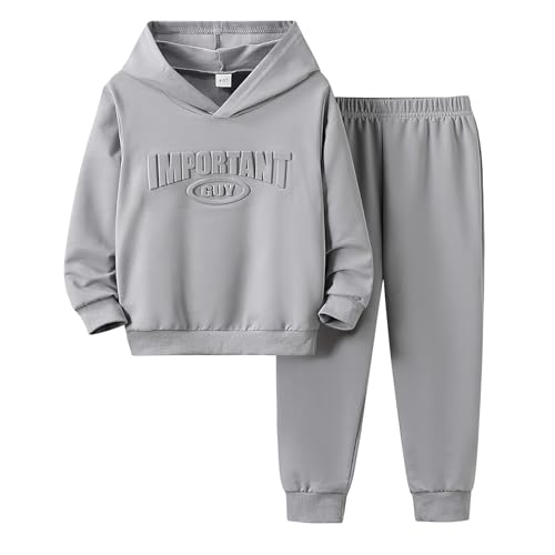 Image of Boy Clothes Plant Camouflage Pants LA Letter Print Top Sweatsuit Fall Boys Outfits Set