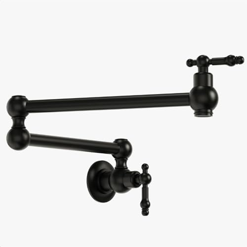 Dopukie Pot Filler Faucet Wall Mount Over Stove with 23" Extended Reach