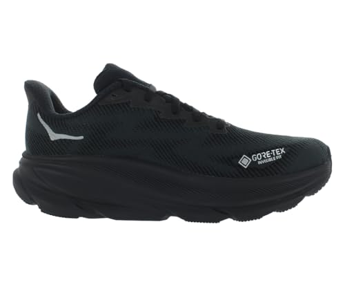 HOKA Clifton 9 GTX Mens Shoes Size 10, Color: Black/Black