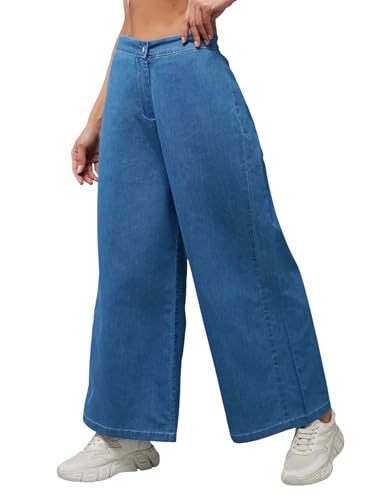 Image of Miss Chase Women's Denim Flared Pants