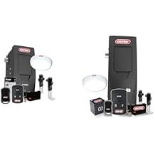 Genie 6172H-O Wall Mount Smart Garage Door Opener with Aladdin Connect & 6072H-B Wall Mount Garage Door Opener with Battery Backup, Wall Mounted & Space Saving