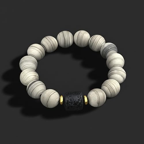 Image of THE MEN THING Natural Stone Bracelets - Adjustable Beaded Wristwear for Men & Boys (Multi-Design Collection)