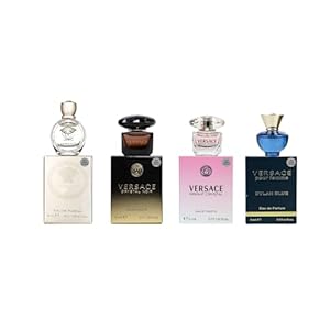 Versace Gifts & Sets Womens Mini Set (Crystal Noir/Bright Crystal/Eros Pour Femme EDT, Pour Femme Dylan Blue EDP)