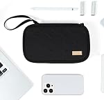 NISHEL Cord de voyage Housse d'organisateur, Double couche Tech Sac électronique, Essentiels pour chargeur, câble, téléphone, lecteur flash, noir