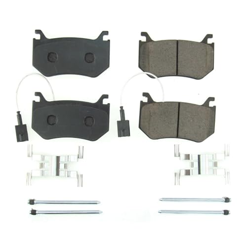 Image of PowerStop Rear Brake Pads for Alfa Romeo Giulia 2017-24 | Alfa Romeo Stelvio 2018-24 - Z17 Ceramic Brake Pads with Installation Hardware, 17-2043