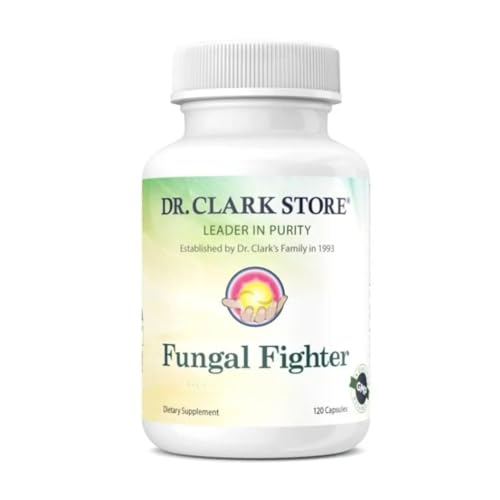 Dr Clark Store Fungal Fighter with Monolaurin 120 Capsules Supports Healthy Fungal Balance & Immune System Support