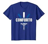 Vintage Baseball Bat Gameday Michael Conforto Los Angeles T-Shirt, Youth, Royal Blue, Large