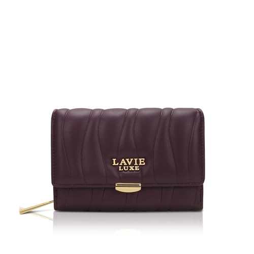 Image of Lavie Luxe Women's Lucie Emboss Medium Trifold Wallet | Gift for Women