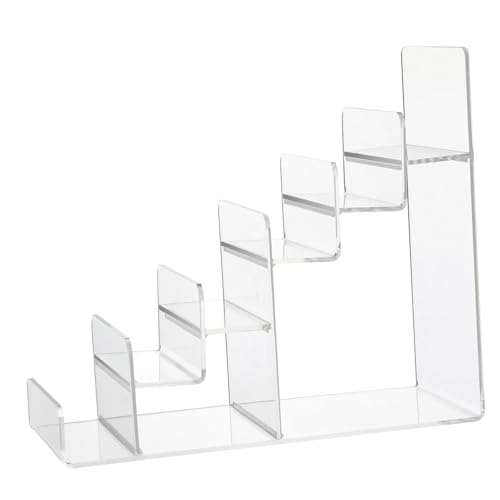 Cabilock 1pc Acrylic Wallet Holder Purse Rack Hanging Handbag Purse Organizer Purse Displays Pocketbook Handbag Organiser Handbag Display Clear Handbag Riser Purse Display Rack Transparent