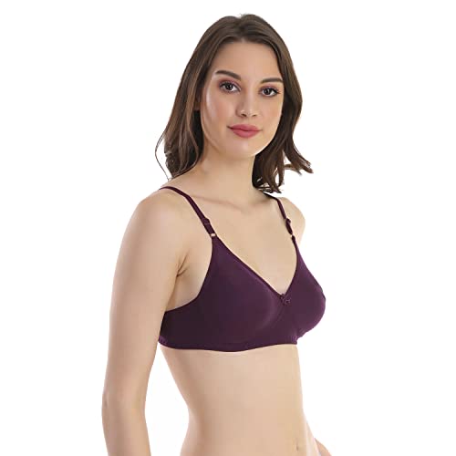 Image of Cotton Blend Seamless Bra for Womens