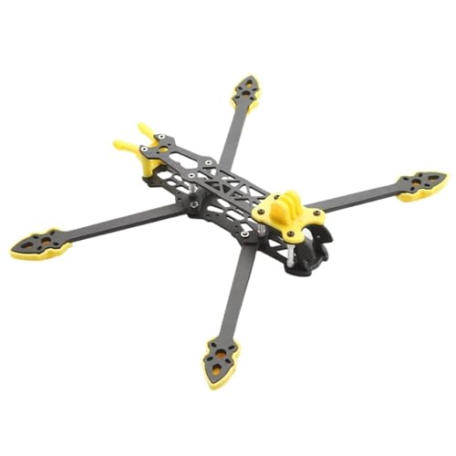 �݊���������܂�FPV���[�V���O�h���[���ɑΉ��A�t���[�X�^�C���t���C�g�p5/7/8/10�C���`�T�C�Y��Mark4�N���b�h�R�v�^�[�t���[��(Mark4 7inch yellow)