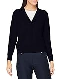 Material: 100% Wolle GANT Damen Superfine Lambswool Cardigan Strickjacke, Blau (Marine 410), Small (Herstellergröße: S)