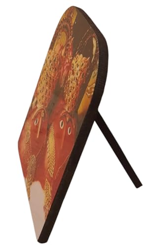 Image of Vils Pakistan Shakti Peeth Goddess Hinglaj Mata, Hingula Devi, Nani Mandir Divine Holy Blessing Wood & Plastic Photo Frame Cutout with Back Stand for Pooja /Gift (Multicolor, 5.5 inch X 5.5 inch)