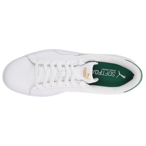 PUMA Mens Smash V2 Leather Lace Up Sneakers Shoes Casual - White4