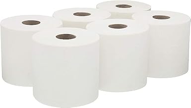 REQUISITE NEEDS Embossed 2 Ply White Rolls - White Paper Towel Tissue (Pack of 6)