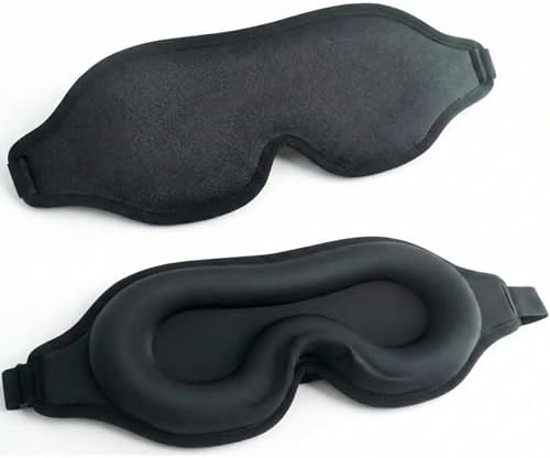 Máscara de Dormir 3D Premium Blackout Total – Conforto Anatômico,...