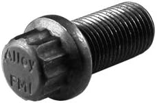 Marafast ATVP02503018P 5/16-18 x 3" 12 Point Flange Bolt, Furnace Black Finish (Pack of 6)