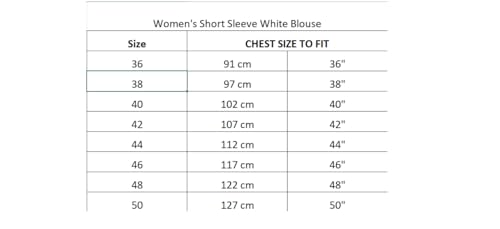 L S U Ladies Short Sleeve Blouse Workwear Office WEAR Casual WEAR Shirt Cotton Blouse (as8, Numeric, Numeric_38, Regular, Regular, White) - Image 4
