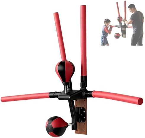 Wall-Mounted Boxing Speed Trainer with Remote Control for Home Gym Training