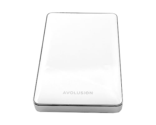 Avolusion T1 Series 2TB USB 3.0 Portable External Hard Drive for PC, Mac, PlayStation & Xbox (White) - 2 Year Warranty