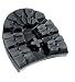 Vibram#100 Montagna Rubber Lug Heel Black Shoe Repair (Size 14) - 1 Pair by Vibram
