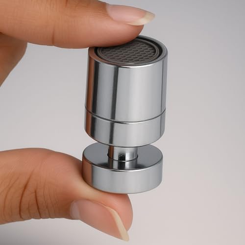 Image of 360 Rotation Stainless Steel | Kitchen Tap Extender | Swivel Sink Faucet Aerator | Water Saving Aerator | Dual Flow, Foam and Spray | Fits Male /Female 22mm Thread | Polished Chrome