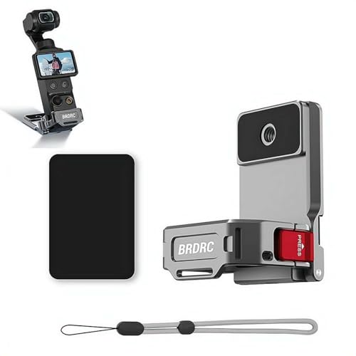 For DJI Osmo Pocket 4/3��p �}�O�l�b�g�}�E���g�y�}�O�l�b�g/1/4�l�W 2WAY�z�A���~���� �N�C�b�N�����[�X 62g�y�� �X�g���b�v�t�� �ԍ�/�O�r���Ή� �����|�[�� �}���`�}�E���g For DJI Osmo Pocket 4/3
