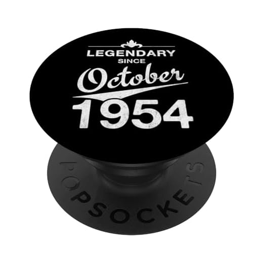 70 cumpleaños Nacido en Octubre de 1954 Vintage 70 años PopSockets PopGrip Intercambiable