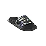 Synthetik-Riemen adidas Flower Women Adilette Badelatschen (Black/Multi, Numeric_42)