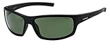Lentes no Polarizados Polaroid P8411S - Gafas de sol rectangulares para hombre, 63 mm, Negro / Verde Polarizado