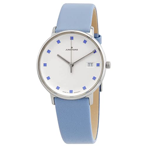Preisvergleich Produktbild JUNGHANS Damenuhr Form Damen Lederband blau 47 / 4055.00