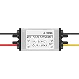 Uscita adattabile: questo convertitore di tensione DC 24 V a 12 V si adatta a diverse esigenze di alimentazione grazie alla sua uscita di corrente regolabile da 1 a 5 ampere. Garantisce compatibilità con più dispositivi e migliora la flessibilità operativa nelle applicazioni automobilistiche e industriali in cui è richiesta la gestione dell'energia.