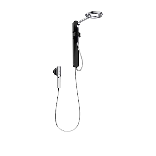 Moen N207C0BLC Spa Shower including Rainshower, Handshower and Magnetic Dock, Matte Black/Chrome