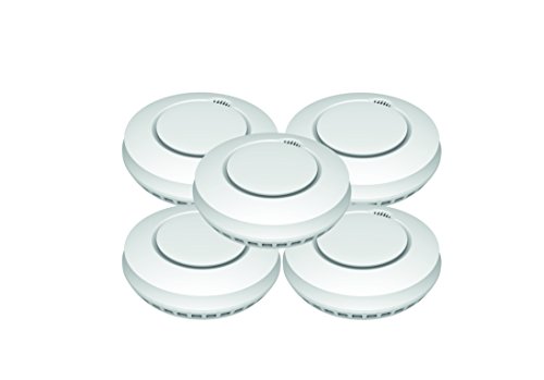 Aktion-Jeising GS559A 5er Set Funkrauchmelder - Hitzemelder/Brandmelder/Feuermelder /EN14604:2005/AC-2008