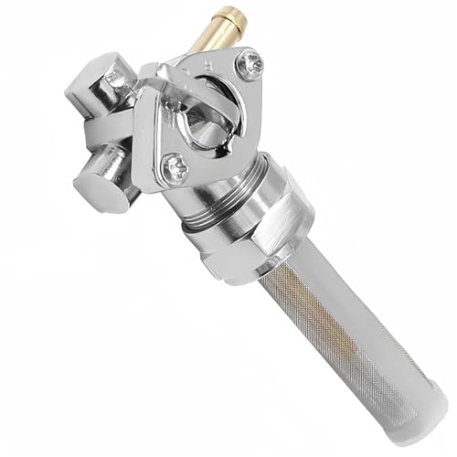 Grifo de combustible de 22 mm salida izquierda compatible con Harley Davidson 4