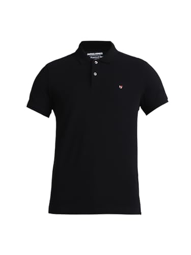Image of Jack & Jones Men Cotton Polo Collar Slim Fit T-Shirt