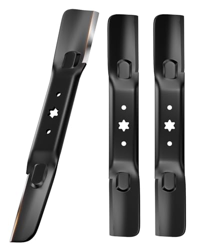 Chway 54 Cut 942-05056A ZT1-54 Lawn Mower Blade with 6-Proint Star Shaped 54 inch Deck Mulching Blades Compatible with Cub Cadet ZT2-54 Troy Bilt Craftsman Replace for 742-05056 942-05056 3Pcs