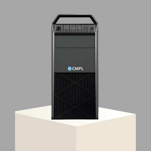 CMPL Silver i3 Desktop | Core i3 12100 | 12th Gen | 16GB RAM | 512GB SSD | WiFi + BT | Windows 11 Pro | MS Office 2021 | Tower | No Monitor | 1-Year Warranty | (S12WM-I1605)