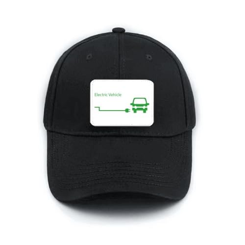 Casquette de baseball noire réglable et écologique avec prise de charge pour smartphone