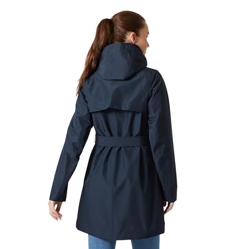 Helly Hansen Women's Navy Waterproof Trench Coat, Medium - Image 2