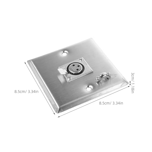 Conector XLR hembra para empotrar en panel de altavoces casa 2