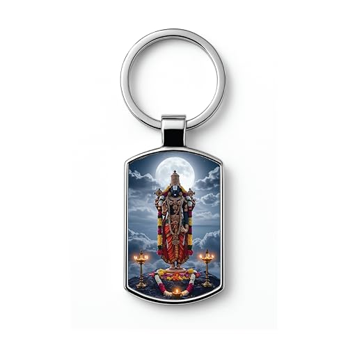 Image of Stylish Metal Keychains with Permanent Glossy Print - Inspirational Quotes & Spiritual Designs - Perfect Key chains for loved ones, Personal Use, Gifts & Return Gifts