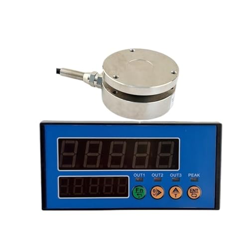 58mm�t���b�g���[�h�Z�� 10kg�`5000kg �f�W�^��5���C���W�P�[�^�t�� 1.0�`2.0mV/V IP66 �����|�v�ʃV�X�e���L�b�g �����x�A�����萫(100KG and Indicator)