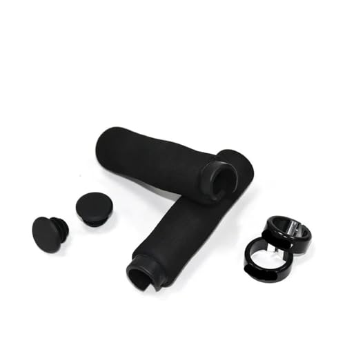 Poignées guidon de vélo en éponge avec verrouillage noir - 4