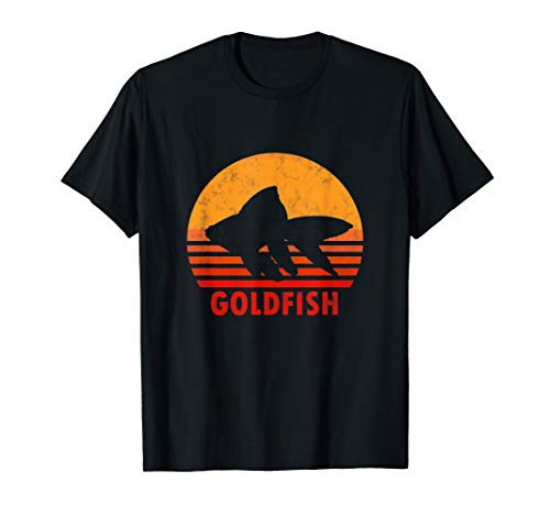 Vintage Goldfish Shirt Women Men Adult Fish Tank Hobby Idea